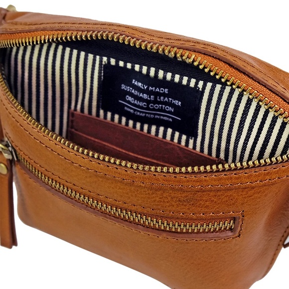 COPY - OH MY BAG FANNY PACK | Beck's Bum Bag - Cognac Checkered Stromboli Leath… - Picture 13 of 13